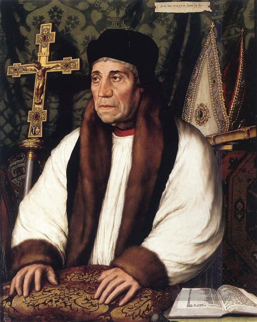 Porträt von William Warham Erzbischof von Canterbury Renaissance Hans Holbein der Jüngere Ölgemälde